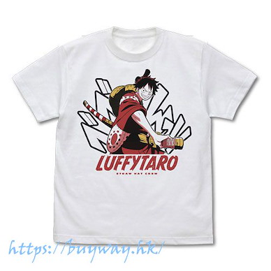 海賊王 (細碼)「路飛」浪人路飛太郎 白色 T-Shirt Ronin Luffytarou T-Shirt /WHITE-S【One Piece】