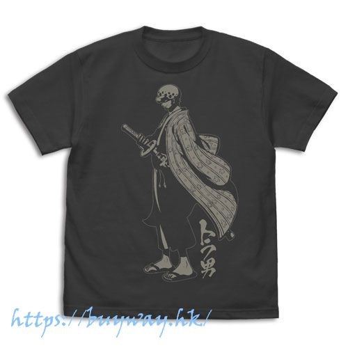 海賊王 : 日版 (加大)「羅」トラ男 墨黑色 T-Shirt