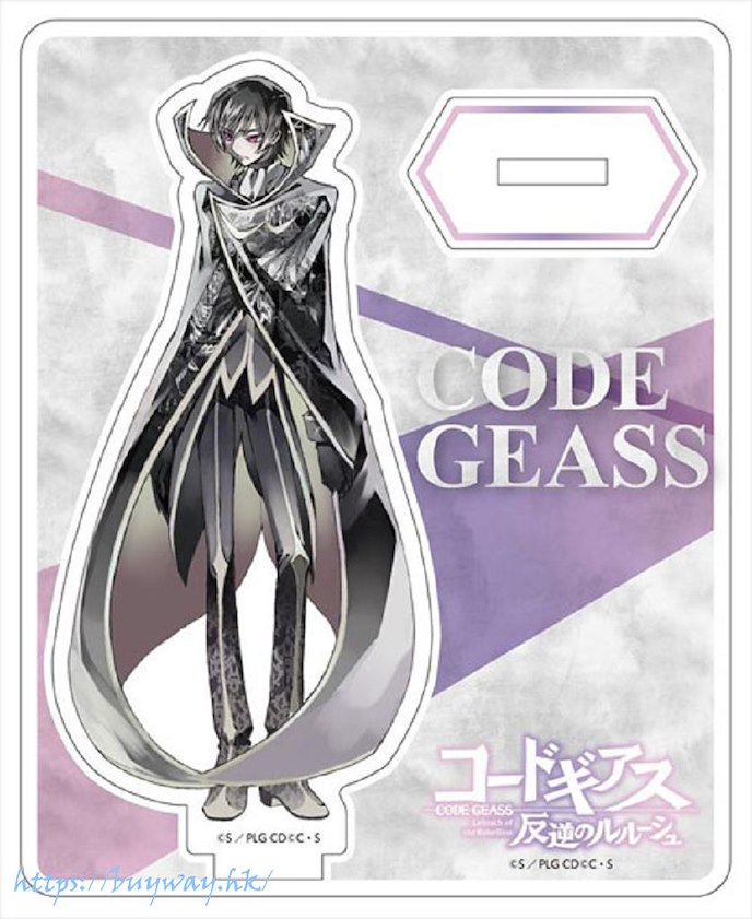 Code Geass 叛逆的魯魯修 : 日版 「魯路修」Zero服裝 Pale Tone Series 單色 亞克力企牌