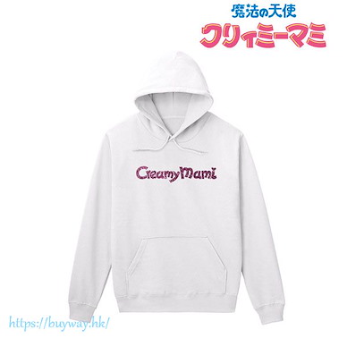 魔法小天使 (加大)「Creamy Mami」男裝 白色 連帽衫 Logo Hoodie Men's XL【Magical Angel Creamy Mami】