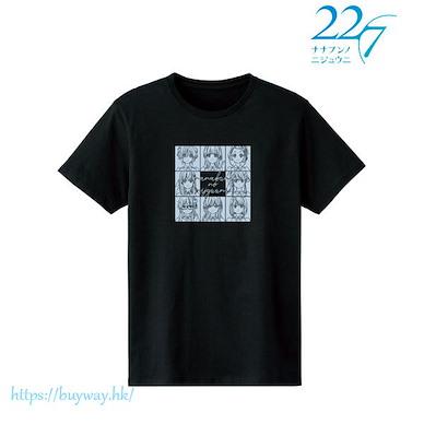 22/7 (大碼) 22/7 女裝 黑色 T-Shirt 22/7 T-Shirt Ladies' L【Nanabun no Nijuuni】