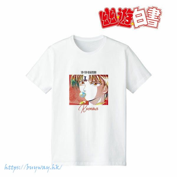 幽遊白書 : 日版 (加大)「小閻王」Ani-Art 女裝 白色 T-Shirt