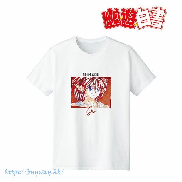 幽遊白書 : 日版 (加大)「陣」Ani-Art 男裝 白色 T-Shirt