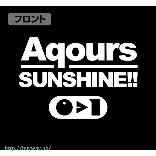 LoveLive! Sunshine!! : 日版 (大碼)「Aqours」黑色 Polo Shirt