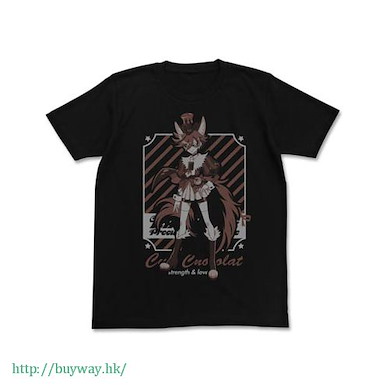 光之美少女系列 (細碼)「劍城晶 / 巧克力天使」黑色 T-Shirt Cure Chocolat T-Shirt / BLACK - S【Pretty Cure Series】