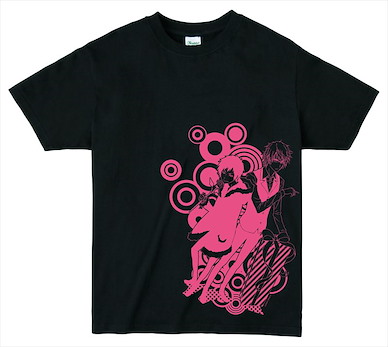 無頭騎士異聞錄 DuRaRaRa!! (中碼)「臨也 + 静雄」夜光 黑色 T-Shirt (M Size) T-Shirt Izaya + Shizuo B【Durarara!!】