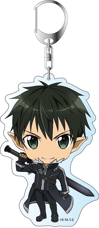 刀剑神域系列 「桐谷和人 (桐人)」q版 匙扣 deka key chain kirito