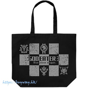噬神者 「GOD EATER 3」黑色 大容量 手提袋 Emblem Design Large Tote Bag /BLACK【God Eater】