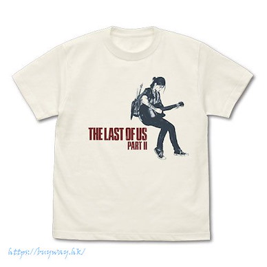 最後生還者 (細碼)「艾莉」& 吉他 香草白 T-Shirt Part II Ellie & Guitar T-Shirt /VANILLA WHITE-S【The Last of Us】