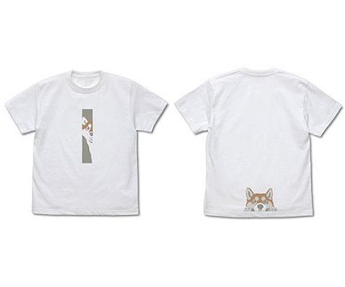 世界末日與柴犬同行 (中碼)「小春」石原雄先生設計 白色 T-Shirt Yuu Ishihara Design Haru-san Chirari T-Shirt /WHITE-M【Doomsday With My Dog】