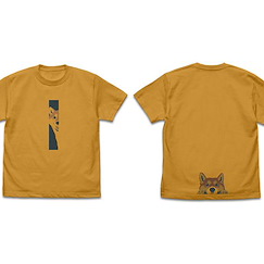 世界末日與柴犬同行 (大碼)「小春」石原雄先生設計 暗棕色 T-Shirt Yuu Ishihara Design Haru-san Chirari T-Shirt /CAMEL-L【Doomsday With My Dog】