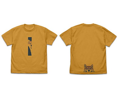 世界末日與柴犬同行 (細碼)「小春」石原雄先生設計 暗棕色 T-Shirt Yuu Ishihara Design Haru-san Chirari T-Shirt /CAMEL-S【Doomsday With My Dog】