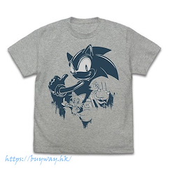 超音鼠 : 日版 (細碼)「超音鼠」混合灰色 T-Shirt
