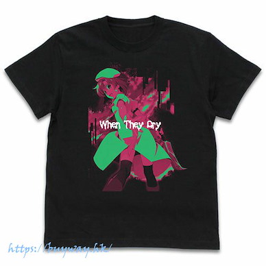 寒蟬鳴泣之時 (加大)「龍宮妮娜」黑色 T-Shirt Rena Ryugu T-Shirt /BLACK-XL【Higurashi When They Cry】