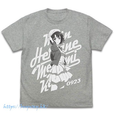 不起眼女主角培育法 (中碼)「加藤惠」復古 混合灰色 T-Shirt Megumi Kato Vintage T-Shirt /MIX GRAY-M【Saekano: How to Raise a Boring Girlfriend】