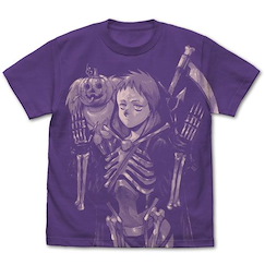 異獸魔都 : 日版 (大碼)「木耳 + 惠比壽」紫羅蘭色 T-Shirt