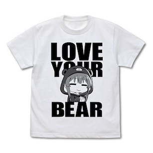 熊熊勇闖異世界 (加大)「優奈」白色 T-Shirt Yuna T-Shirt /WHITE-XL【Kuma Kuma Kuma Bear】
