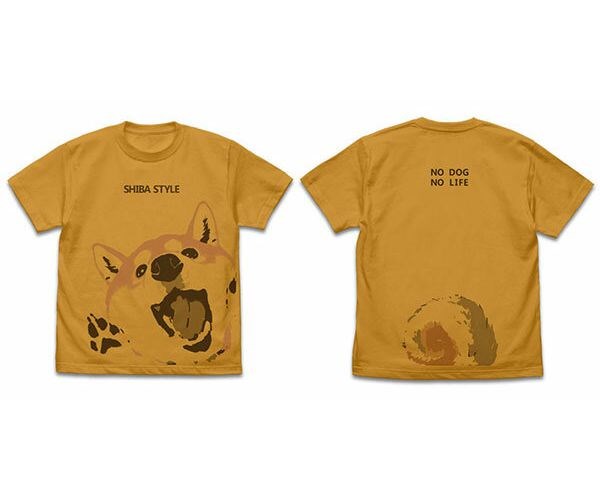 世界末日與柴犬同行 : 日版 (中碼)「小春」突擊 石原雄先生設計 暗棕色 T-Shirt