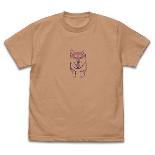 世界末日與柴犬同行 : 日版 (加大)「小春」石原雄先生設計 珊瑚米黄 T-Shirt