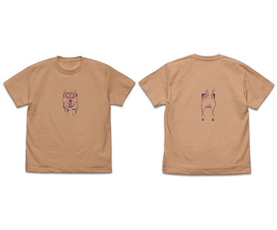 世界末日與柴犬同行 (大碼)「小春」石原雄先生設計 珊瑚米黄 T-Shirt Yuu Ishihara Design Wall & Haru-san T-Shirt /CORAL BEIGE-L【Doomsday With My Dog】