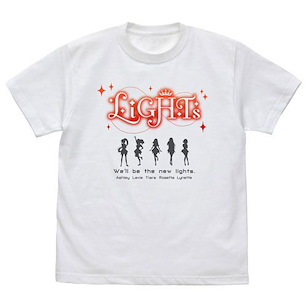 Lapis Re:LiGHTS (加大)「LiGHTs」白色 T-Shirt LiGHTs T-Shirt /WHITE-XL【Lapis Re:LiGHTS】