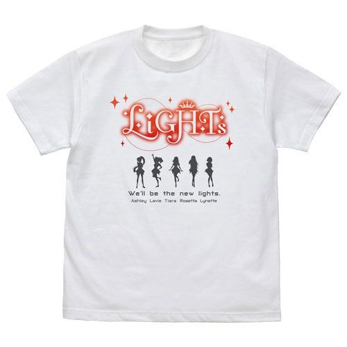 Lapis Re:LiGHTS : 日版 (大碼)「LiGHTs」白色 T-Shirt