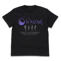 Lapis Re:LiGHTS : 日版 (細碼)「IV KLORE」黑色 T-Shirt