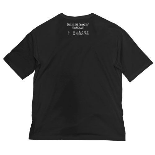 命運石之門 : 日版 (大碼)「EL PSY KONGROO」黑色 半袖 T-Shirt