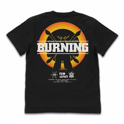 機動戰士高達系列 : 日版 (中碼)「神高達」BURNING 黑色 T-Shirt
