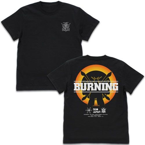 機動戰士高達系列 : 日版 (加大)「神高達」BURNING 黑色 T-Shirt