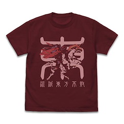 機動戰士高達系列 : 日版 (細碼)「流派東方不敗 + 風雲再起」酒紅色 T-Shirt