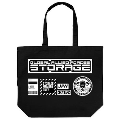 超人系列 「対怪獣特殊空挺機甲隊」大容量 黑色 袋子 STORAGE Large Tote Bag /BLACK【Ultraman Series】