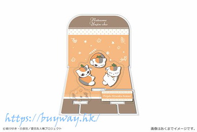 夏目友人帳 「貓咪老師」01 亞克力背景企牌 Acrylic Diorama Stand 01 Triple Nyanko Sensei A【Natsume's Book of Friends】