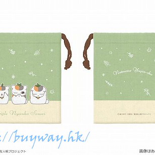 夏目友人帳 「貓咪老師」02 索繩小物袋 Drawstring Bag 02 Triple Nyanko Sensei B【Natsume's Book of Friends】