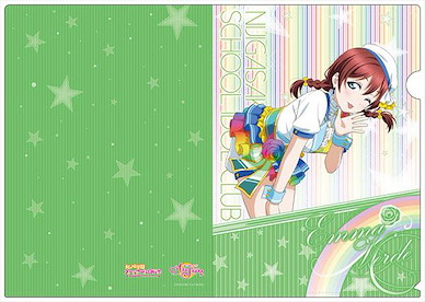LoveLive! 虹咲學園校園偶像同好會 「艾瑪」Rainbow Rose A4 文件套 Clear File Emma Verde Rainbow Rose ver【Love Live! Nijigasaki Academy School Idol Club】