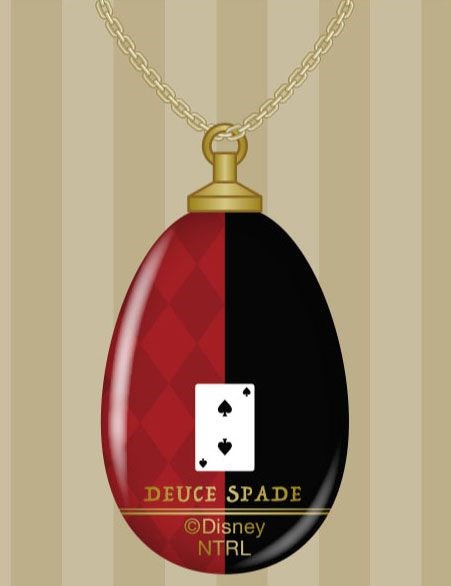 迪士尼扭曲樂園 : 日版 「Deuce Spade」玻璃 項鏈
