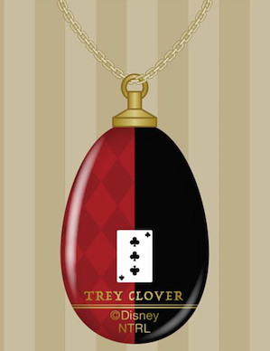 迪士尼扭曲樂園 「Trey Clover」玻璃 項鏈 Glass Necklace 04 Trey Clover【Disney Twisted Wonderland】