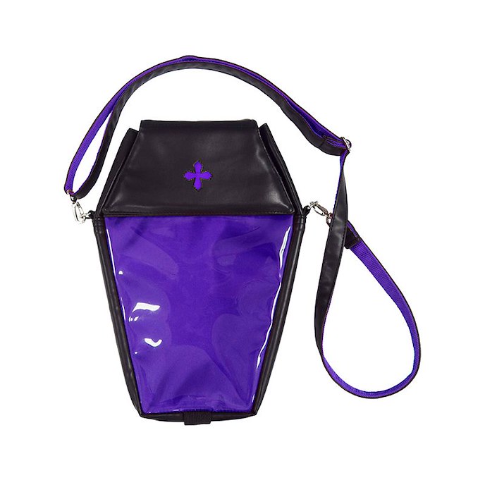 周邊配件 : 日版 棺型 2 用袋 紫色 (單肩 / 背囊)