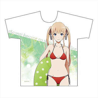 不起眼女主角培育法 (大碼)「英梨梨」水著 T-Shirt New Illustration Full Graphic T-Shirt (Eriri/ Swimsuit) L Size【Saekano: How to Raise a Boring Girlfriend】