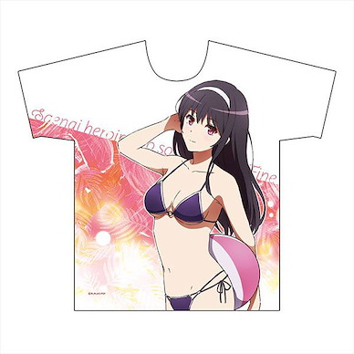 不起眼女主角培育法 (大碼)「霞之丘詩羽」水著 T-Shirt New Illustration Full Graphic T-Shirt (Utaha/ Swimsuit) L Size【Saekano: How to Raise a Boring Girlfriend】