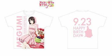 不起眼女主角培育法 (中碼)「加藤惠」生日 Ver. 男女通用 T-Shirt New Illustration Megumi Kato Birthday ver. Full Graphic T-Shirt Unisex M【Saekano: How to Raise a Boring Girlfriend】