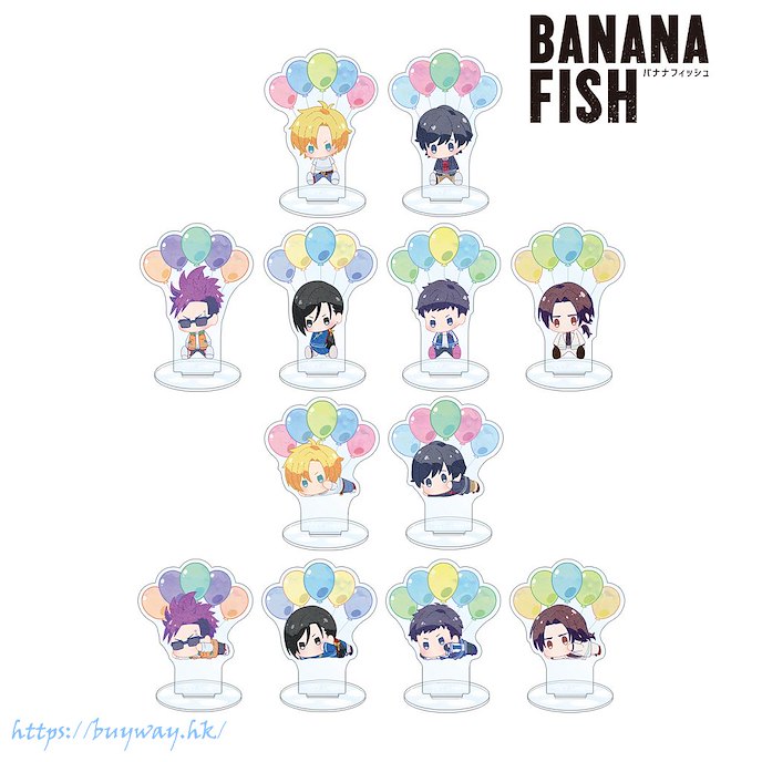 Banana Fish : 日版 拿起氣球 亞克力企牌 (12 個入)