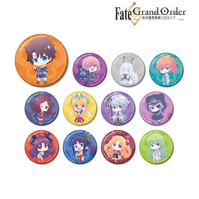 Fate系列 : 日版 Fate/Grand Order -絕對魔獸戰線- 收藏徽章 Q版 (12 個入)