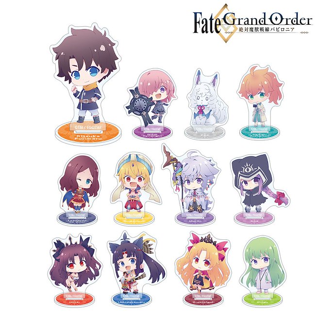Fate系列 : 日版 Fate/Grand Order -絕對魔獸戰線- 亞克力企牌 (12 個入)