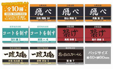 排球少年!! 加油標語 亞克力徽章 (10 個入) Acrylic Badge (10 Pieces)【Haikyu!!】