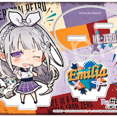 Re：從零開始的異世界生活 「艾米莉婭」美式復古風格 亞克力企牌 Acrylic Stand Emilia American Retro Ver.【Re:Zero】