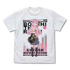 孤獨搖滾 (中碼)「後藤一里」白色 T-Shirt Hitori Gotou Full Color T-Shirt /WHITE-M【Bocchi the Rock!】
