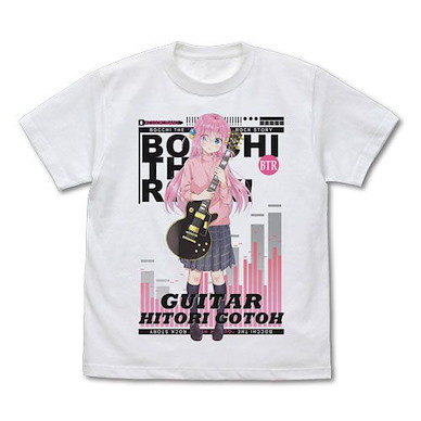 孤獨搖滾 (大碼)「後藤一里」白色 T-Shirt Hitori Gotou Full Color T-Shirt /WHITE-L【Bocchi the Rock!】
