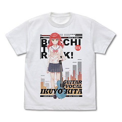 孤獨搖滾 : 日版 (加大)「喜多郁代」白色 T-Shirt