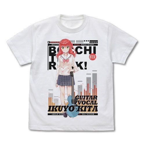 孤獨搖滾 : 日版 (細碼)「喜多郁代」白色 T-Shirt